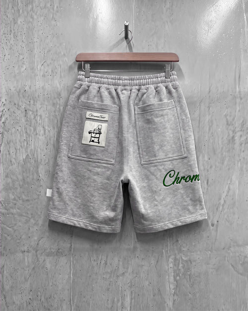 EMBROIDERED SWEATSHORTS [EMERALD]