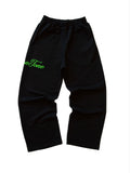 RAISED EMBROIDERY SWEATPANTS